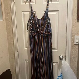 Jumpsuit spaghetti strap plus size